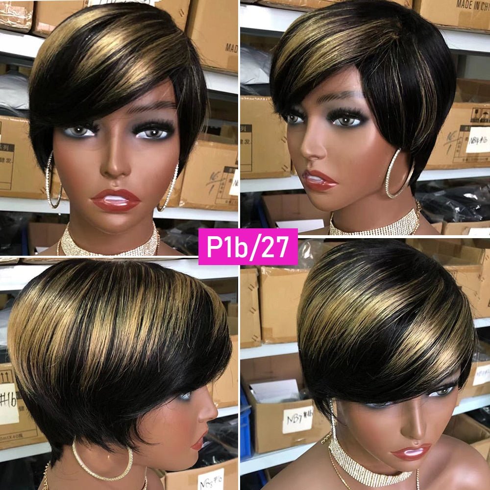 Short Ombre Pixie Wig