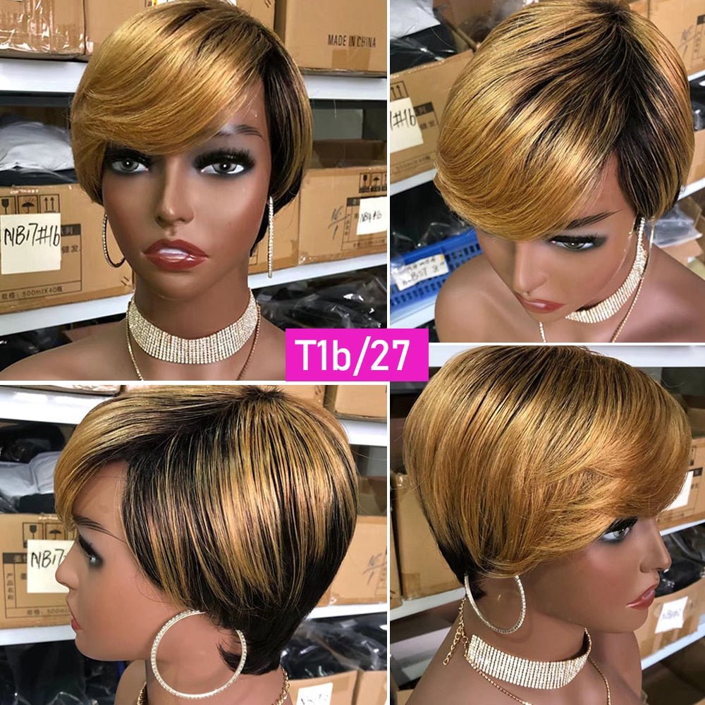 Short Ombre Pixie Wig