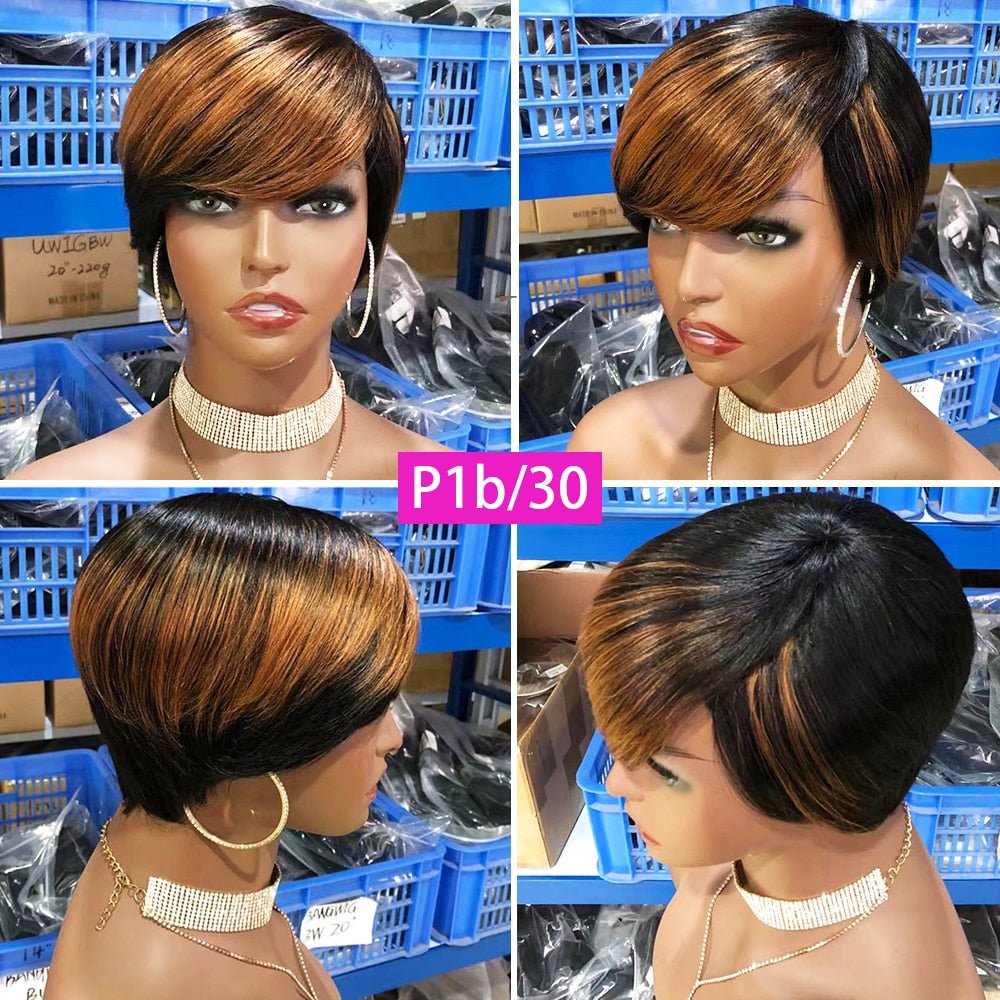 Short Ombre Pixie Wig