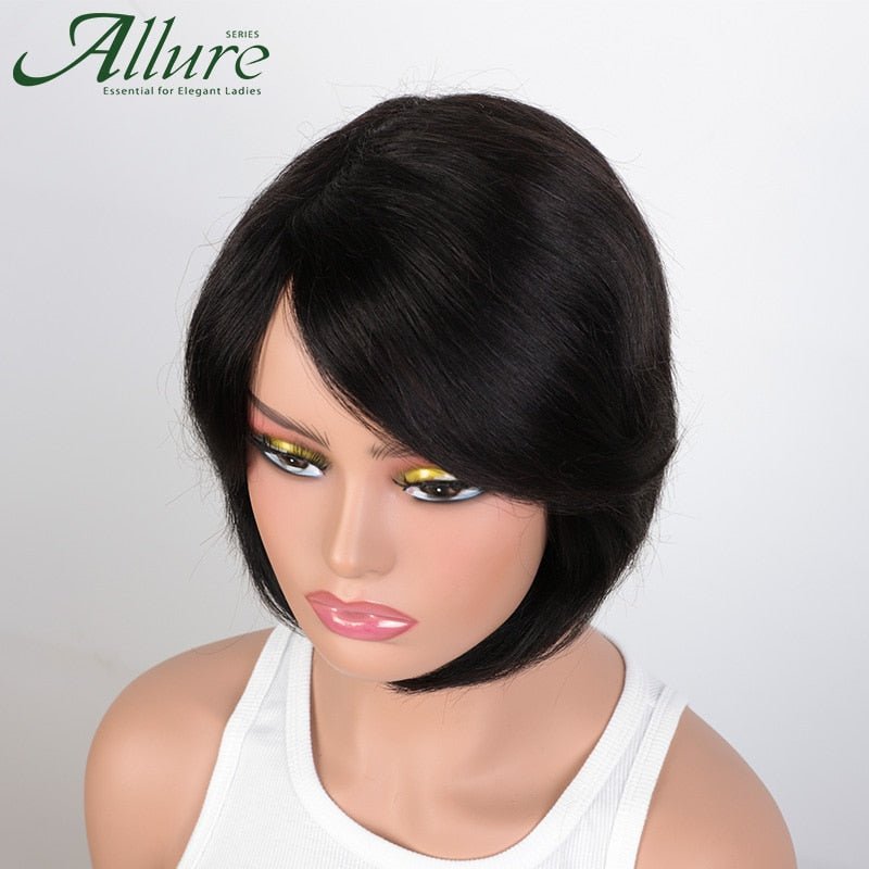 Side Part Bob Wig With Bangs