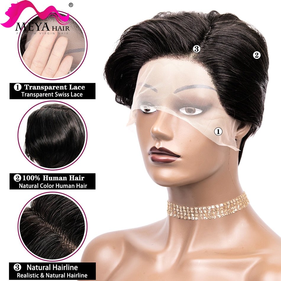 T -Part Pixie Wig T