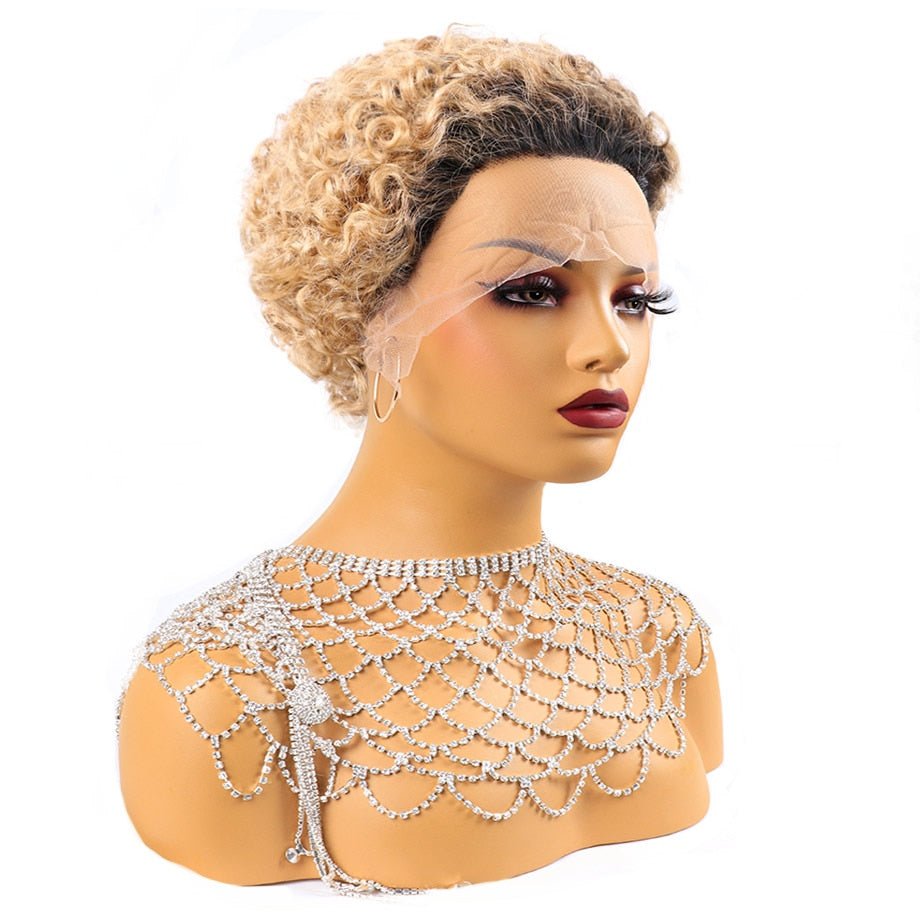 Short Curly Human Hair Wig