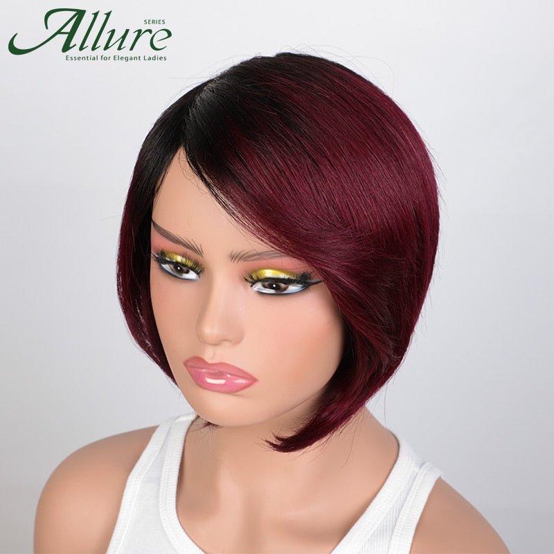 Side Part Bob Wig With Bangs