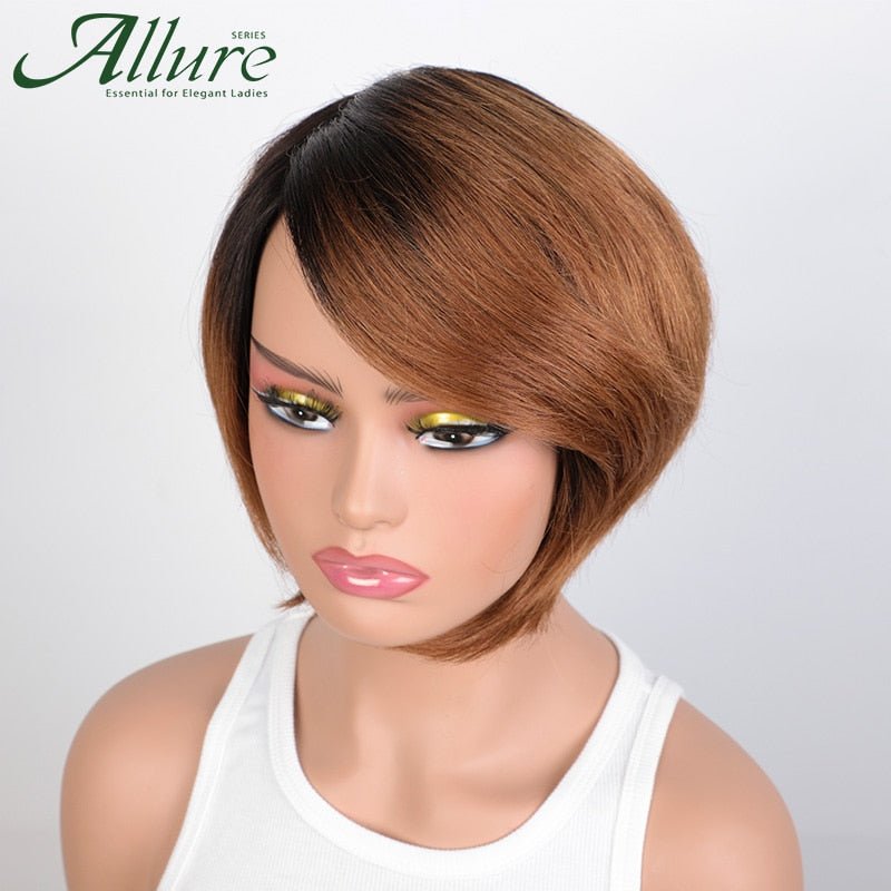Side Part Bob Wig With Bangs