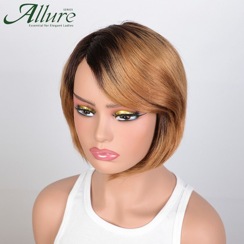 Side Part Bob Wig With Bangs