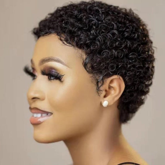 Short Curly Brazillian Hair Wig