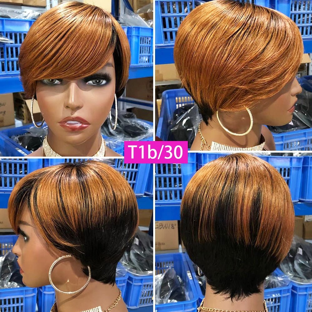 Short Ombre Pixie  Wig
