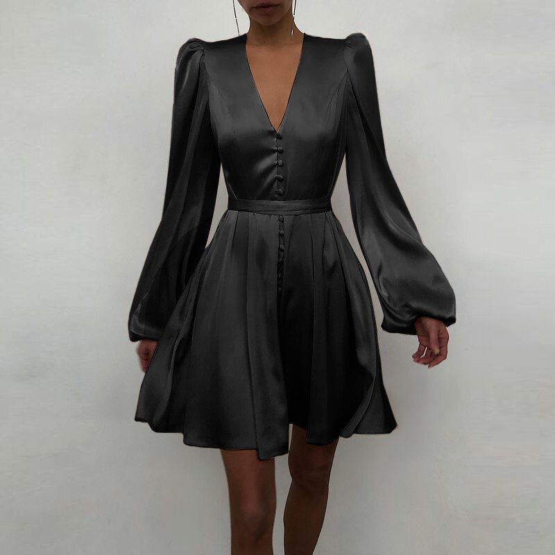 Silk Dress Celmia Satin
 Elegant Party Wrap Evening