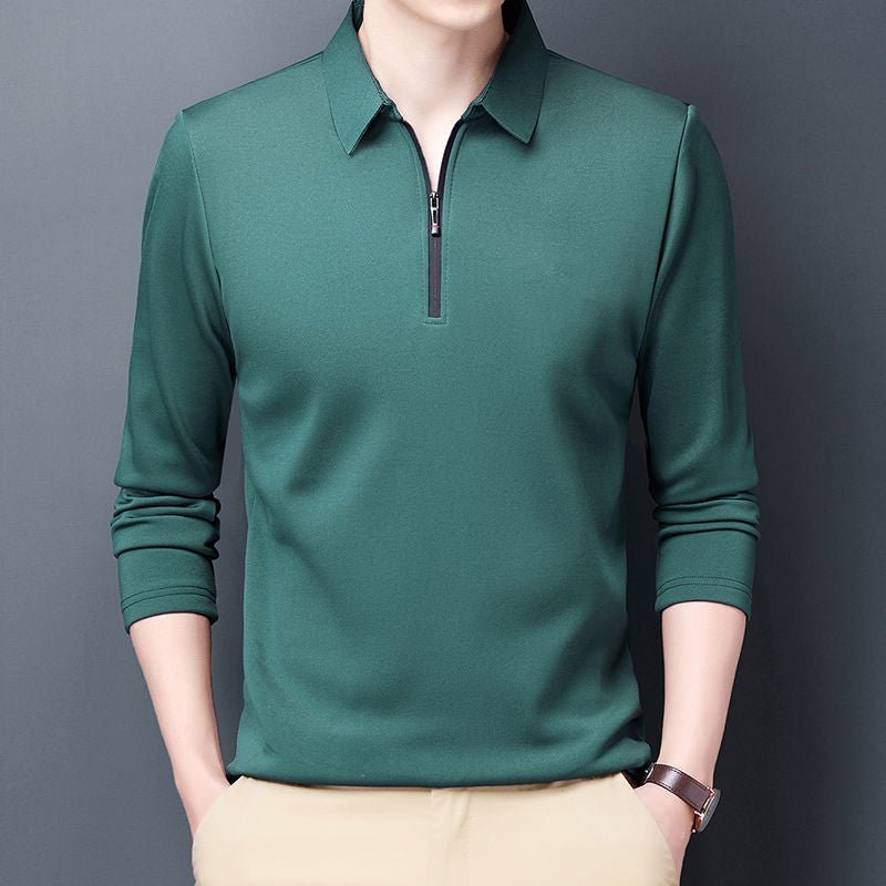 Elegant  Polo Shirt  Long-sleeved