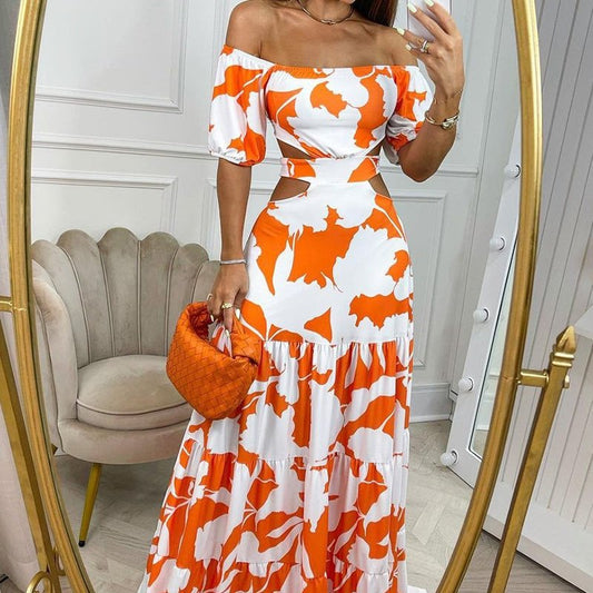 Off - shoulder Ellafads  Dress
