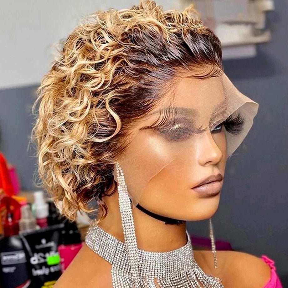 Short Curly Human Hair Wigs