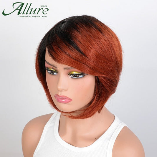 Side Part Bob Wig With Bangs