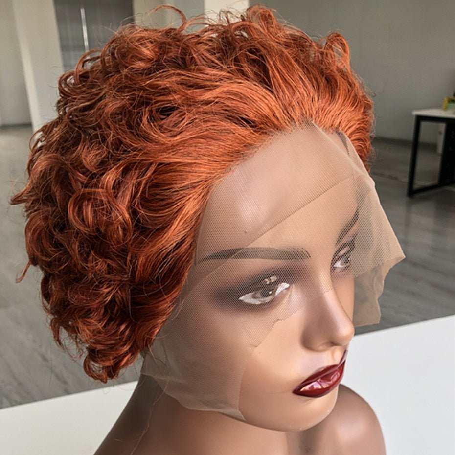 Human Hair Pixie  Wig