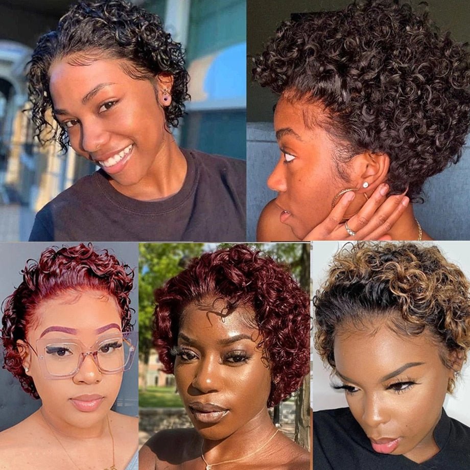 Short Curly Human Hair Wigs
