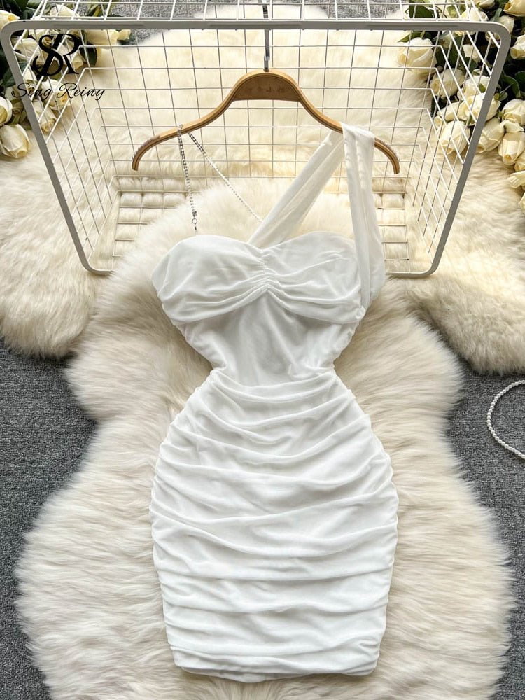 Mesh Irregular Women Summer Dress