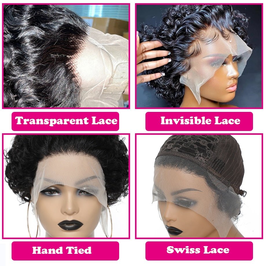 Short Curly Human Hair Wigs