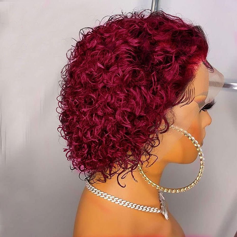 Human Hair Pixie  Wig