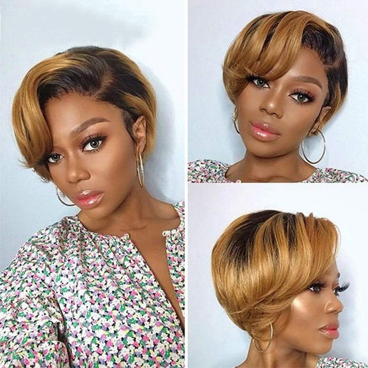 Short Ombre Pixie  Wig